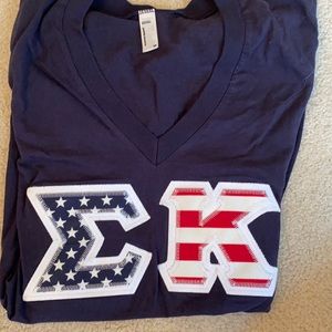 Sigma kappa letter shirt xs